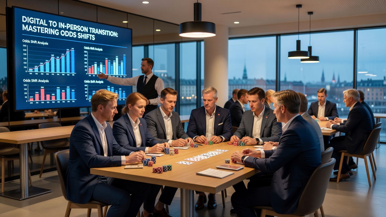 Analyse af odds skift under overgang til fysisk poker